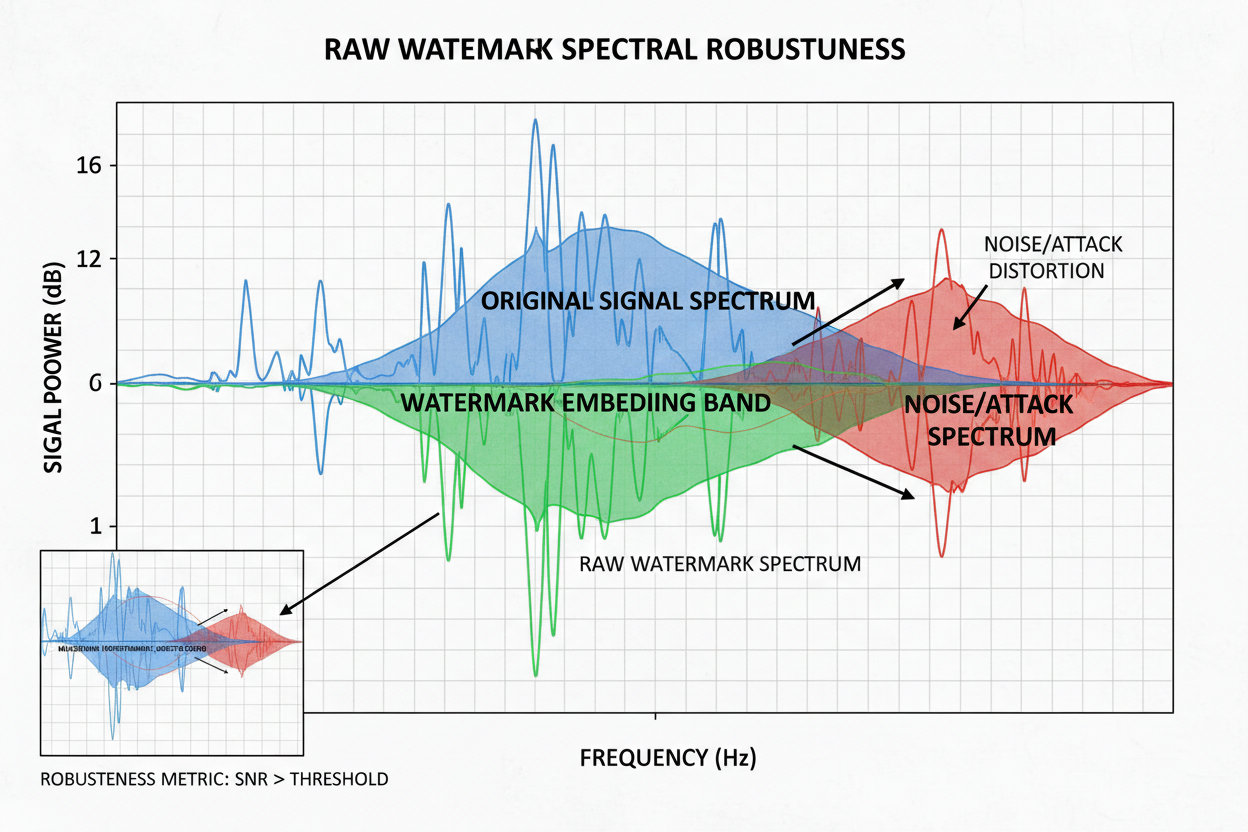 RAW watermark spectral robustness diagram