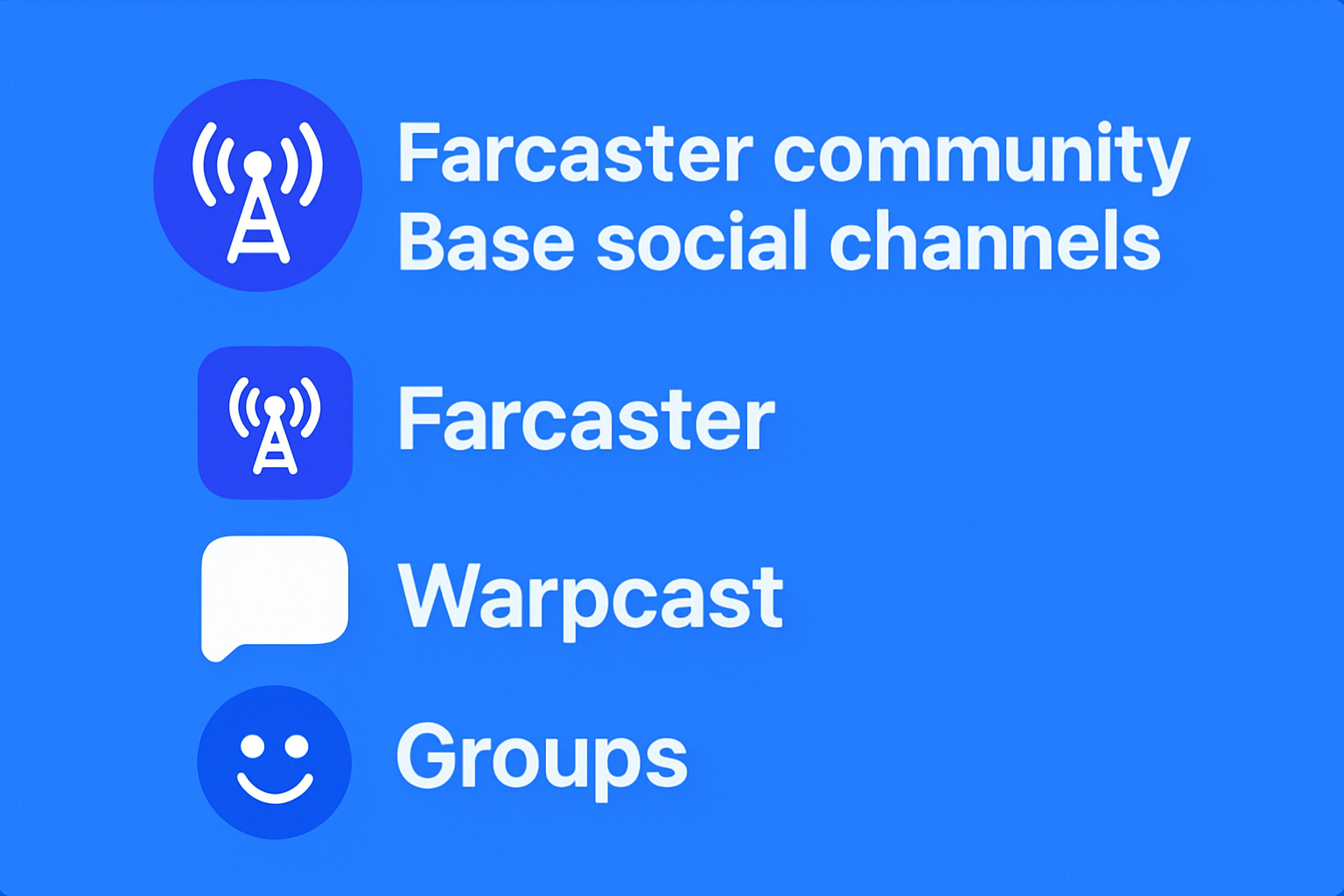 Farcaster community Base social channels