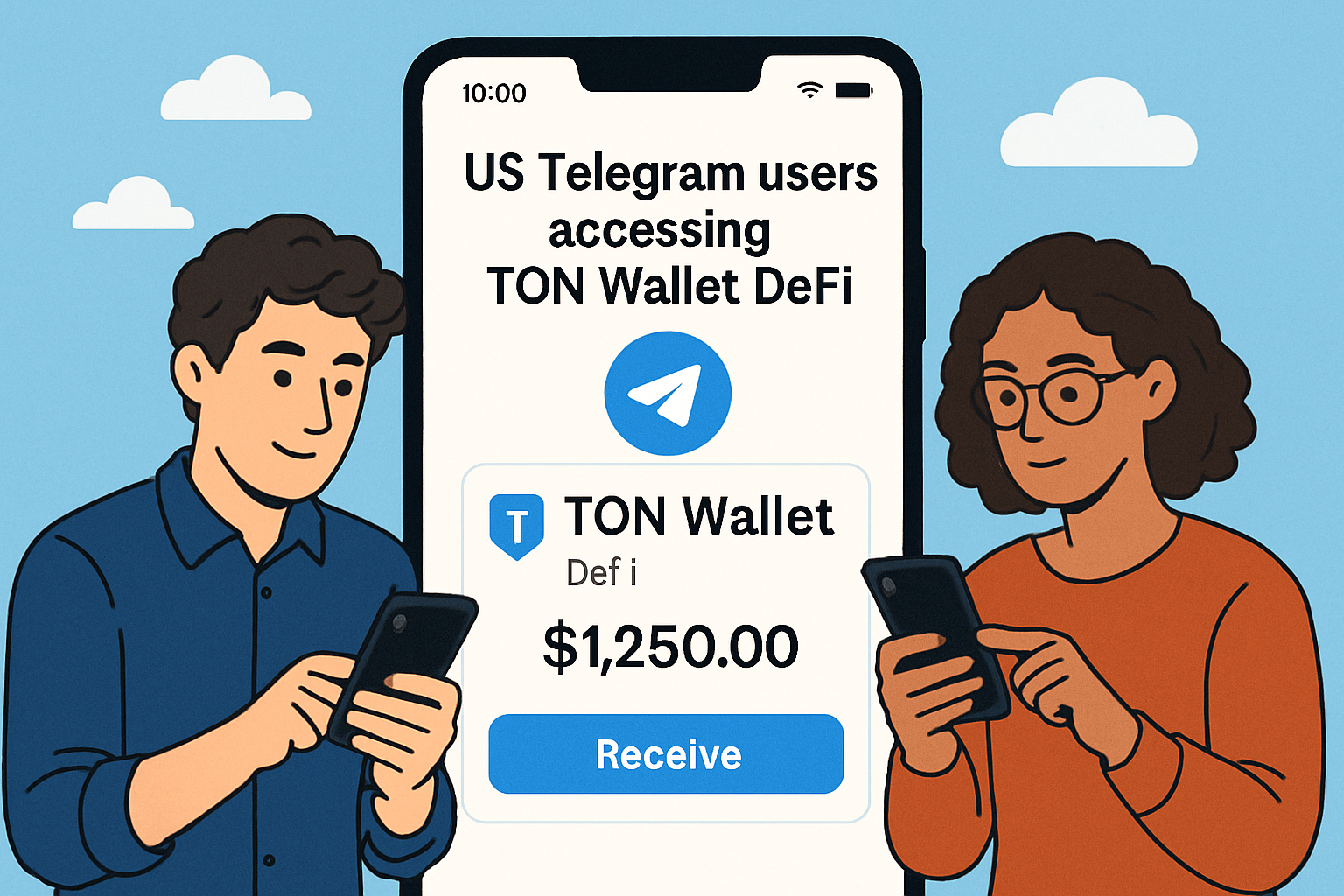 US Telegram users accessing TON Wallet DeFi