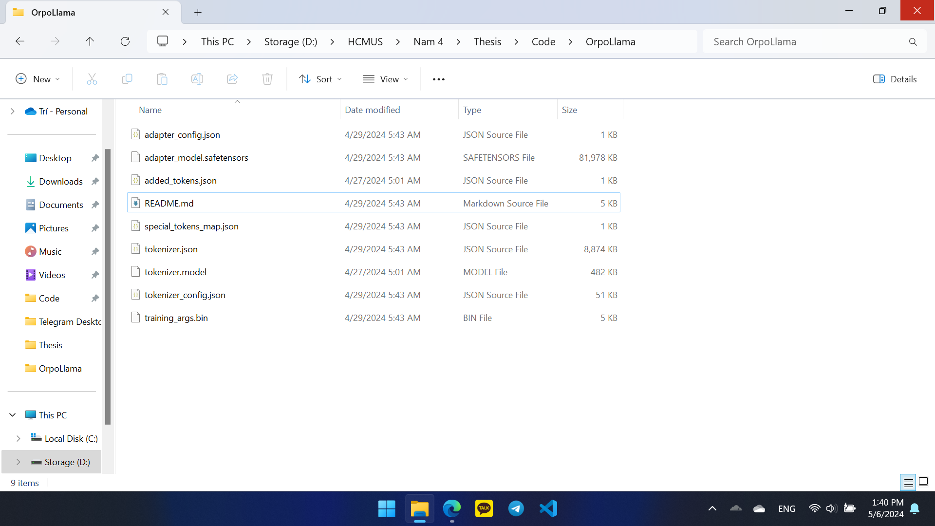 Hugging Face LoRA adapters config