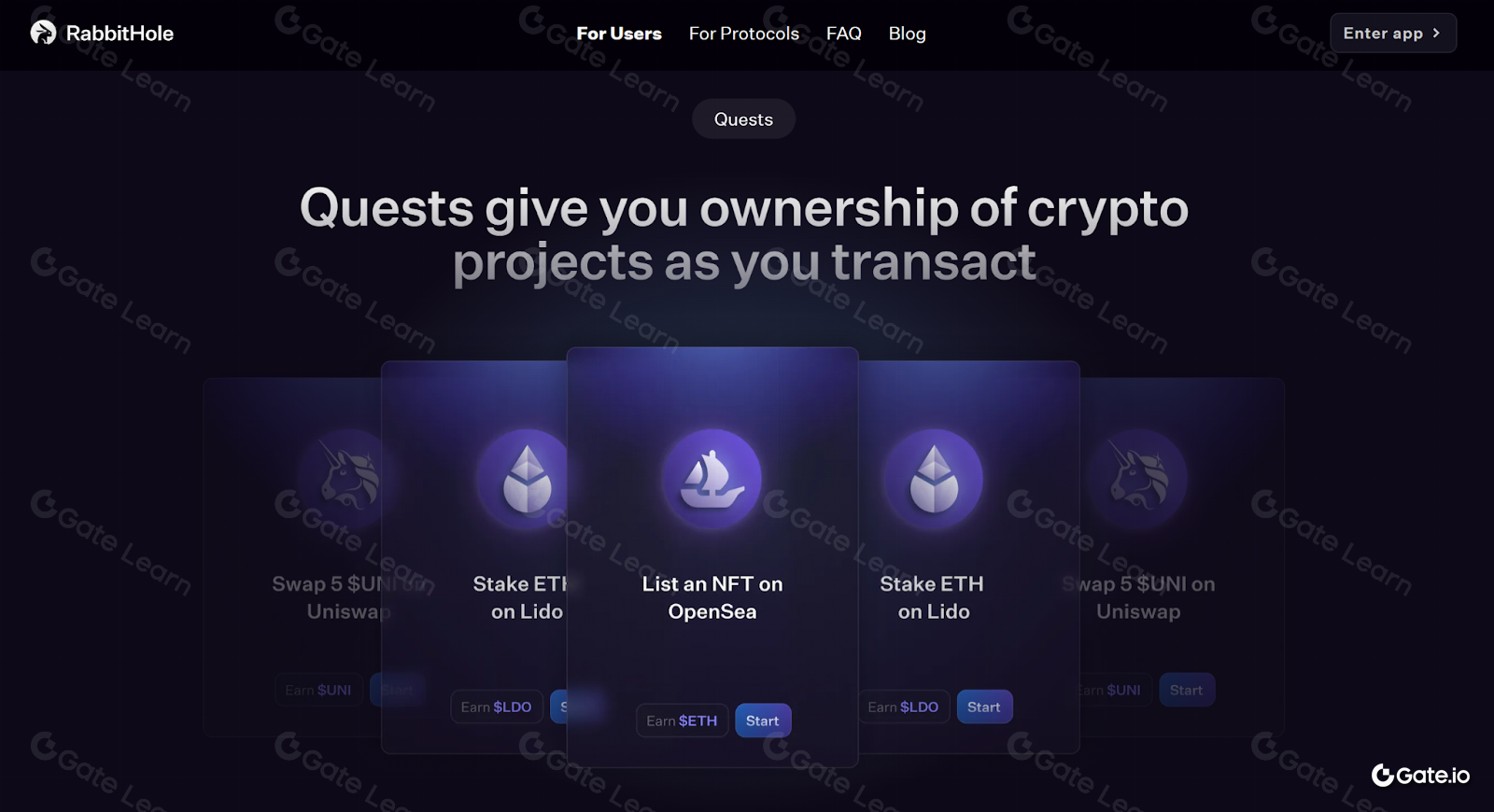 RabbitHole DeFi user engagement rewards