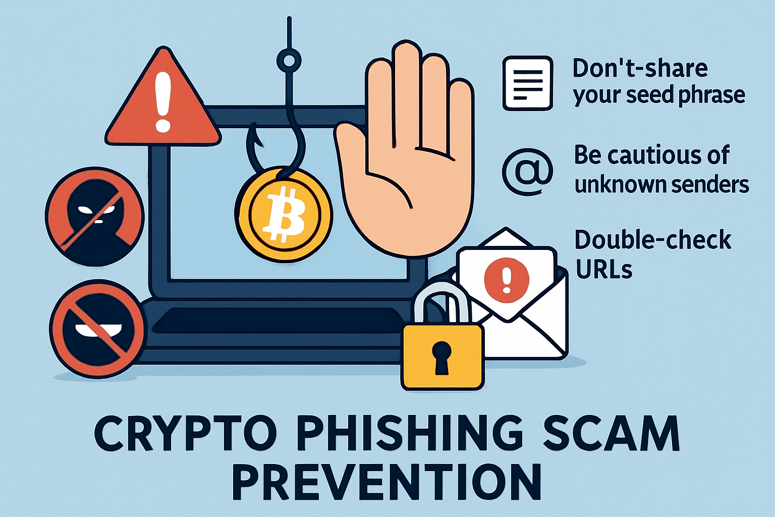 Crypto phishing scam prevention