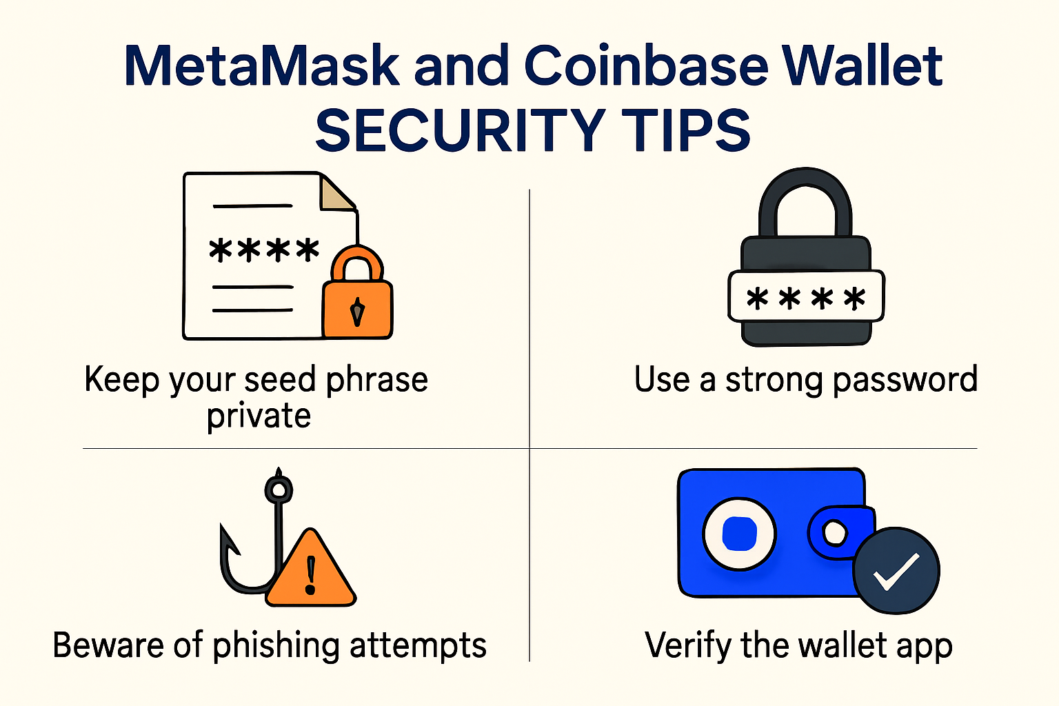 MetaMask and Coinbase Wallet security tips