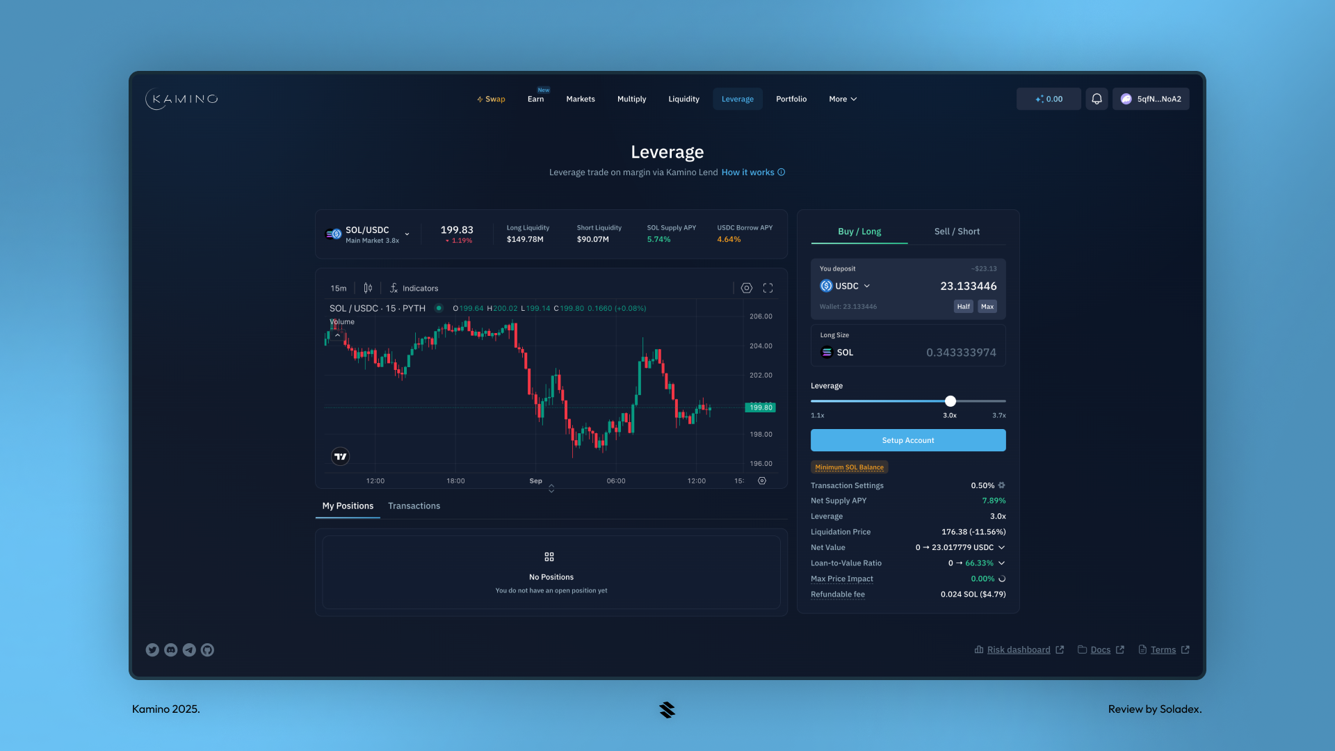 Kamino Solana tokenized stocks interface