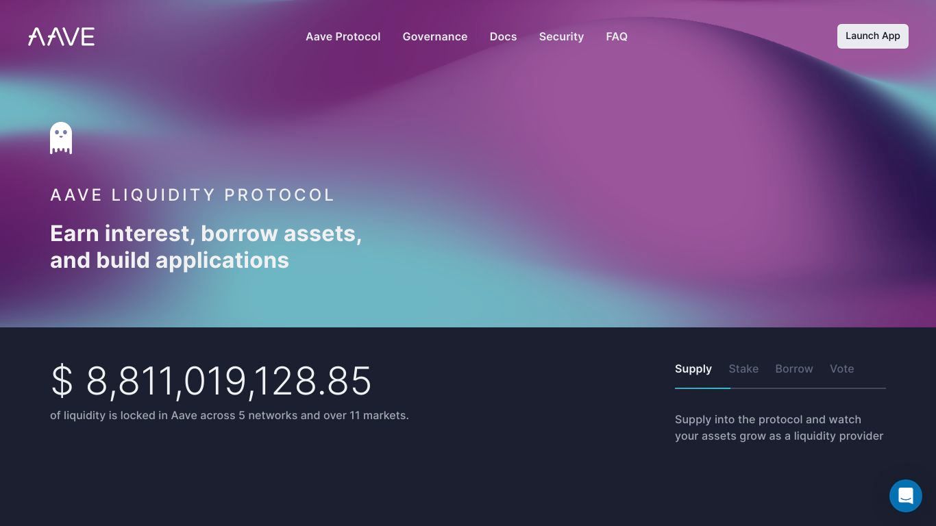 Aave protocol LST collateral interface