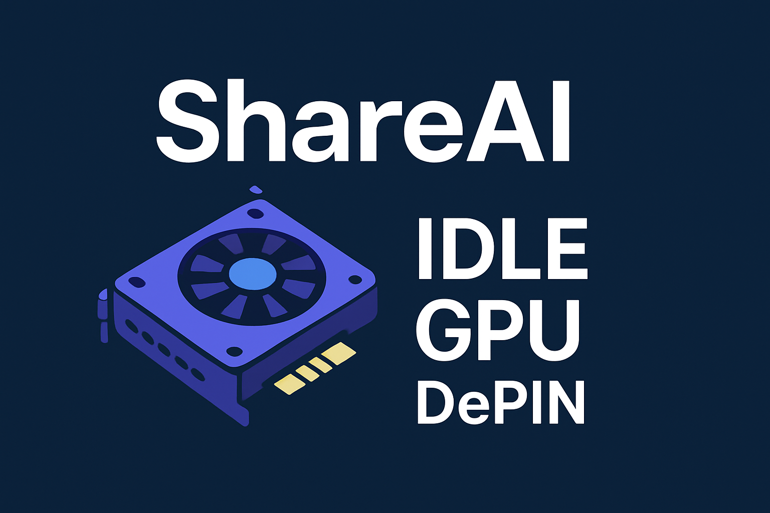 ShareAI idle GPU DePIN