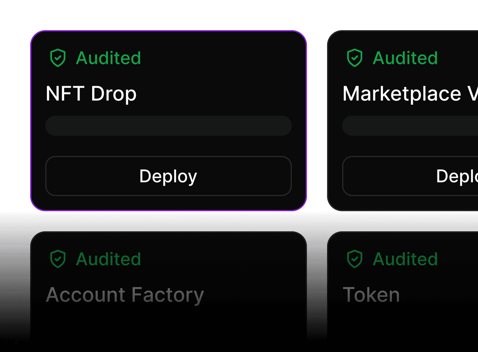 thirdweb audited smart contract interface
