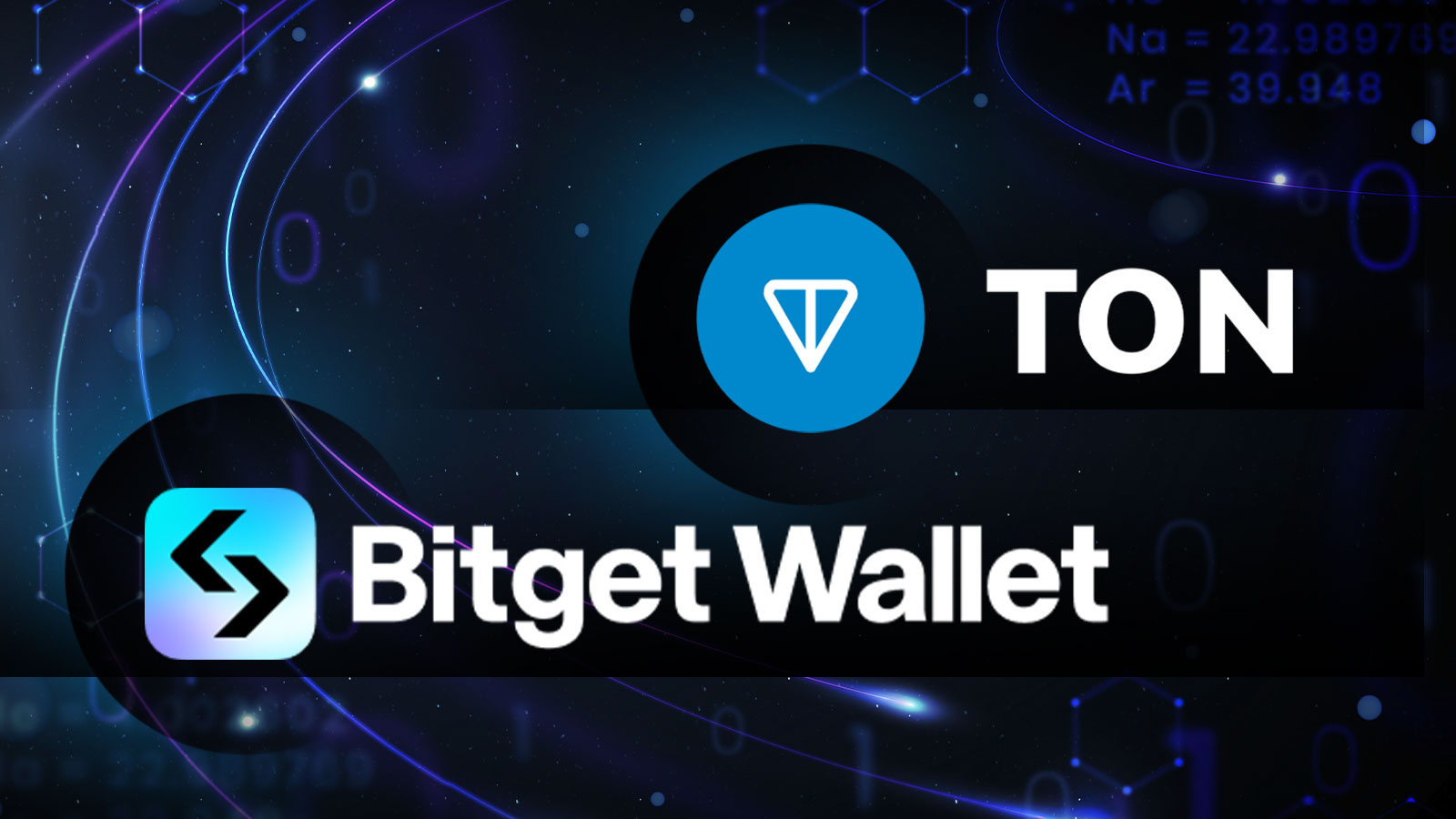 TON Wallet and Bitget Wallet logos