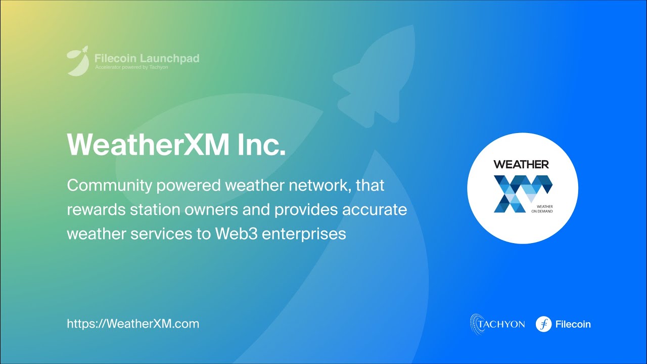 WeatherXM app blockchain integration feature