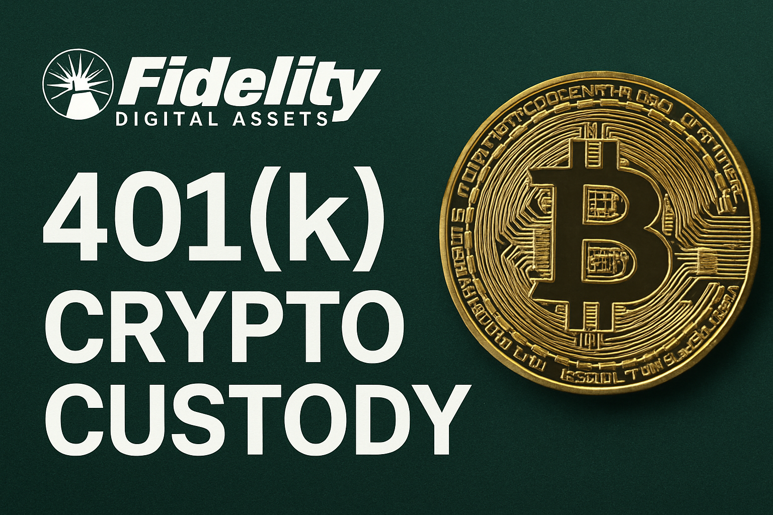 Fidelity Digital Assets 401k crypto custody