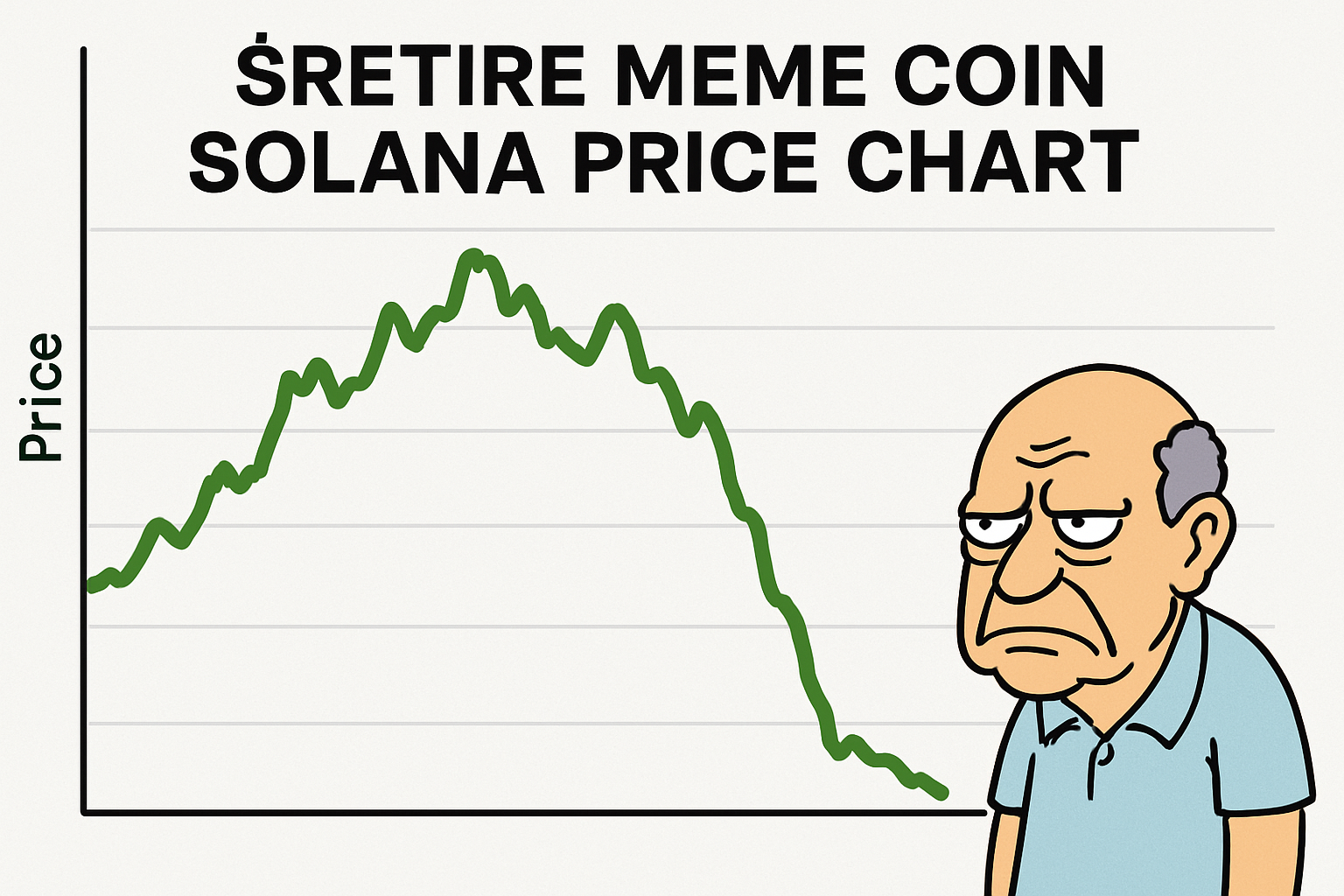 $RETIRE meme coin Solana price chart