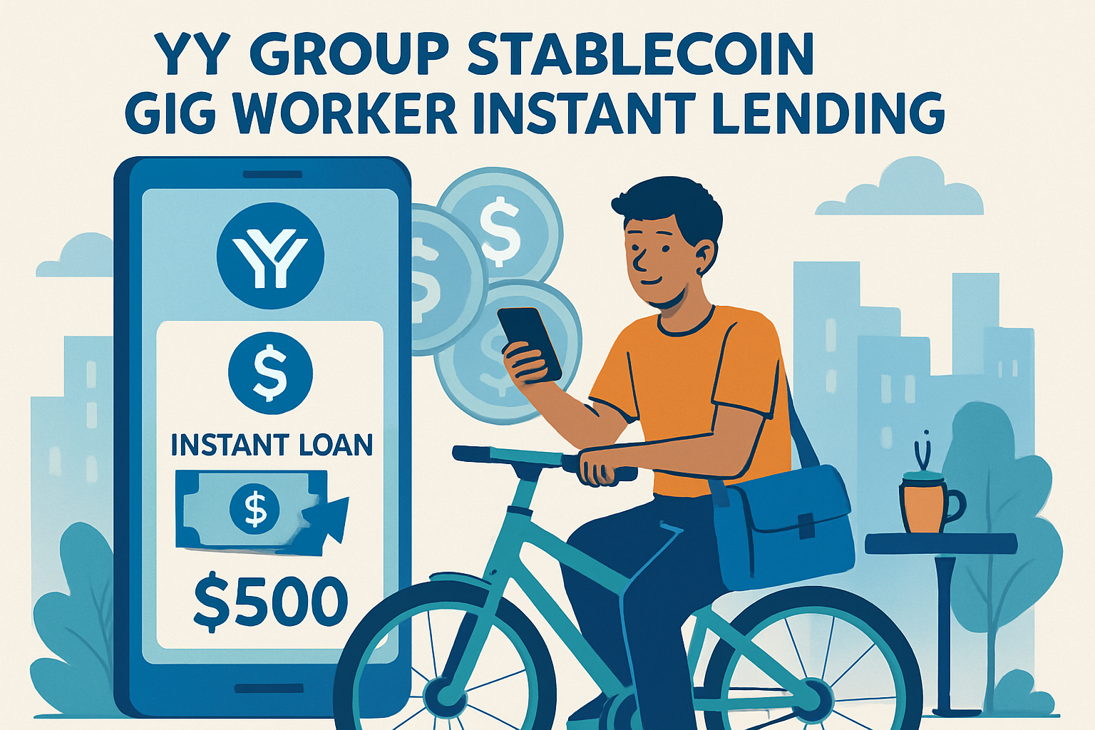 YY Group stablecoin gig worker instant lending