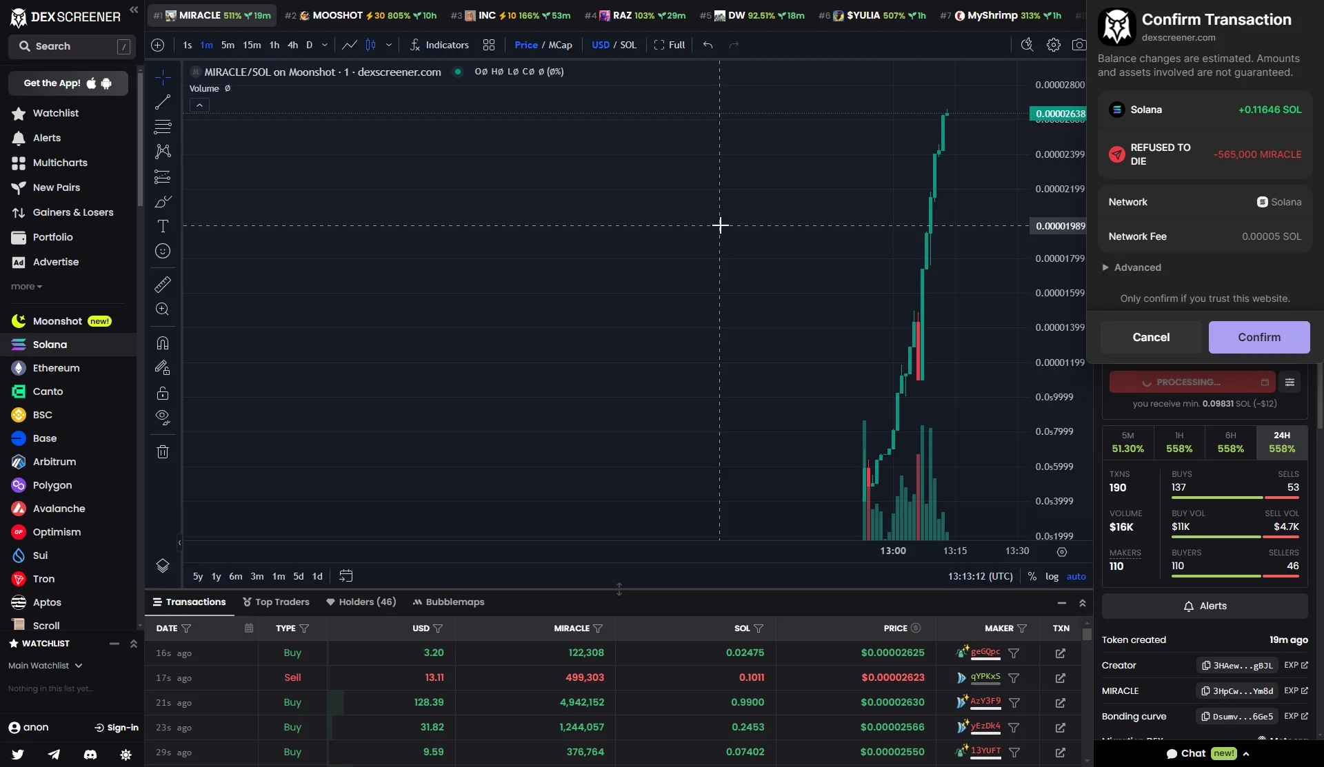 Moonit Meme Money Market protocol interface