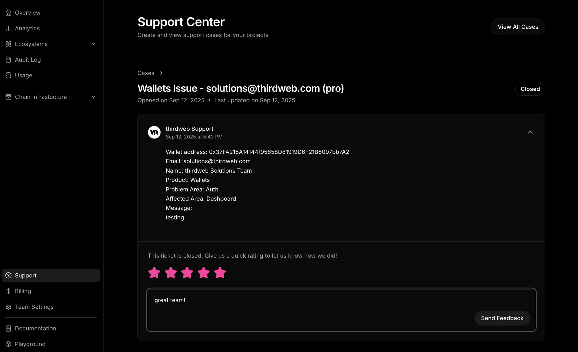 thirdweb TypeScript SDK x402 USDC