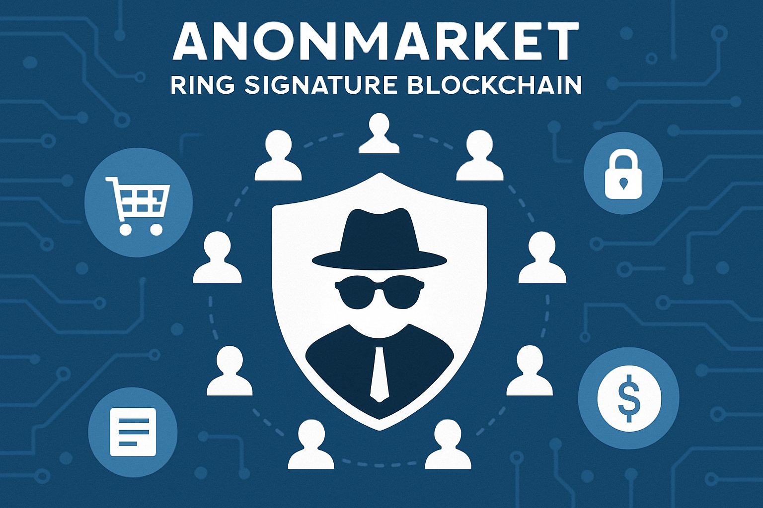 AnonMarket ring signature blockchain