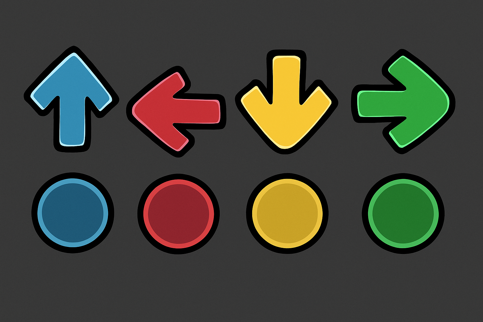 FNF B3 Rerun note patterns