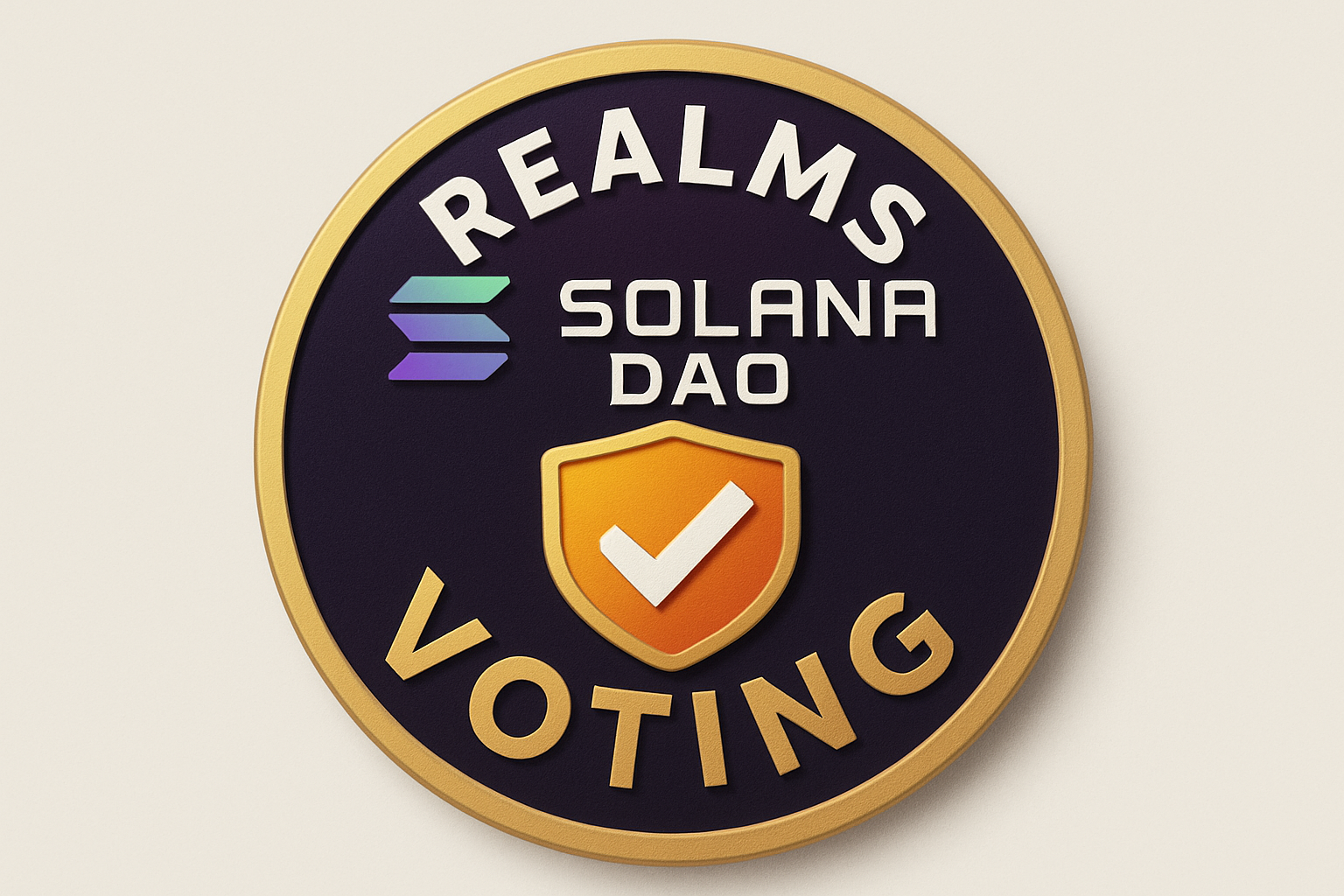 Realms Solana DAO NFT badge voting