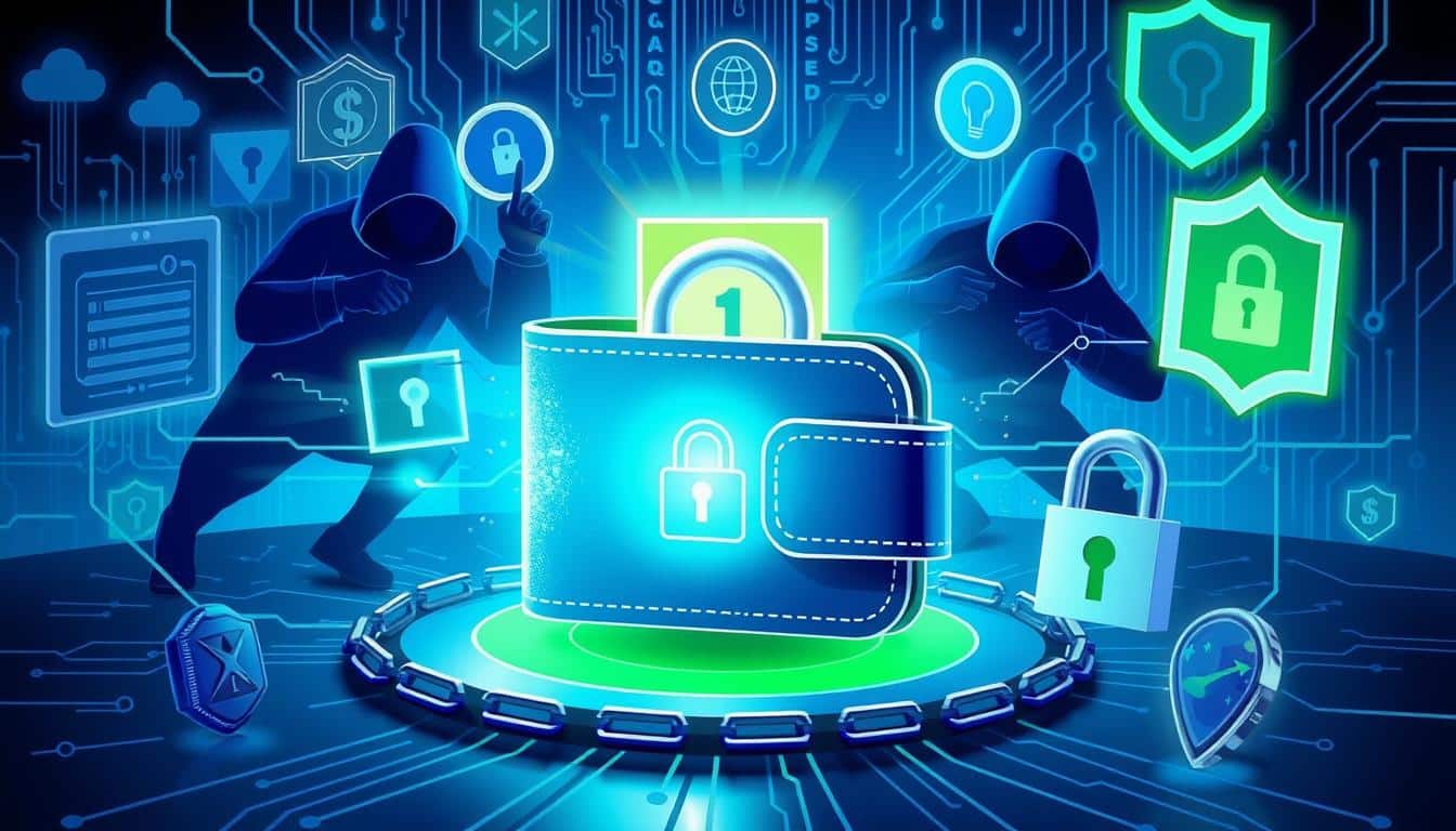 crypto wallet security illustration