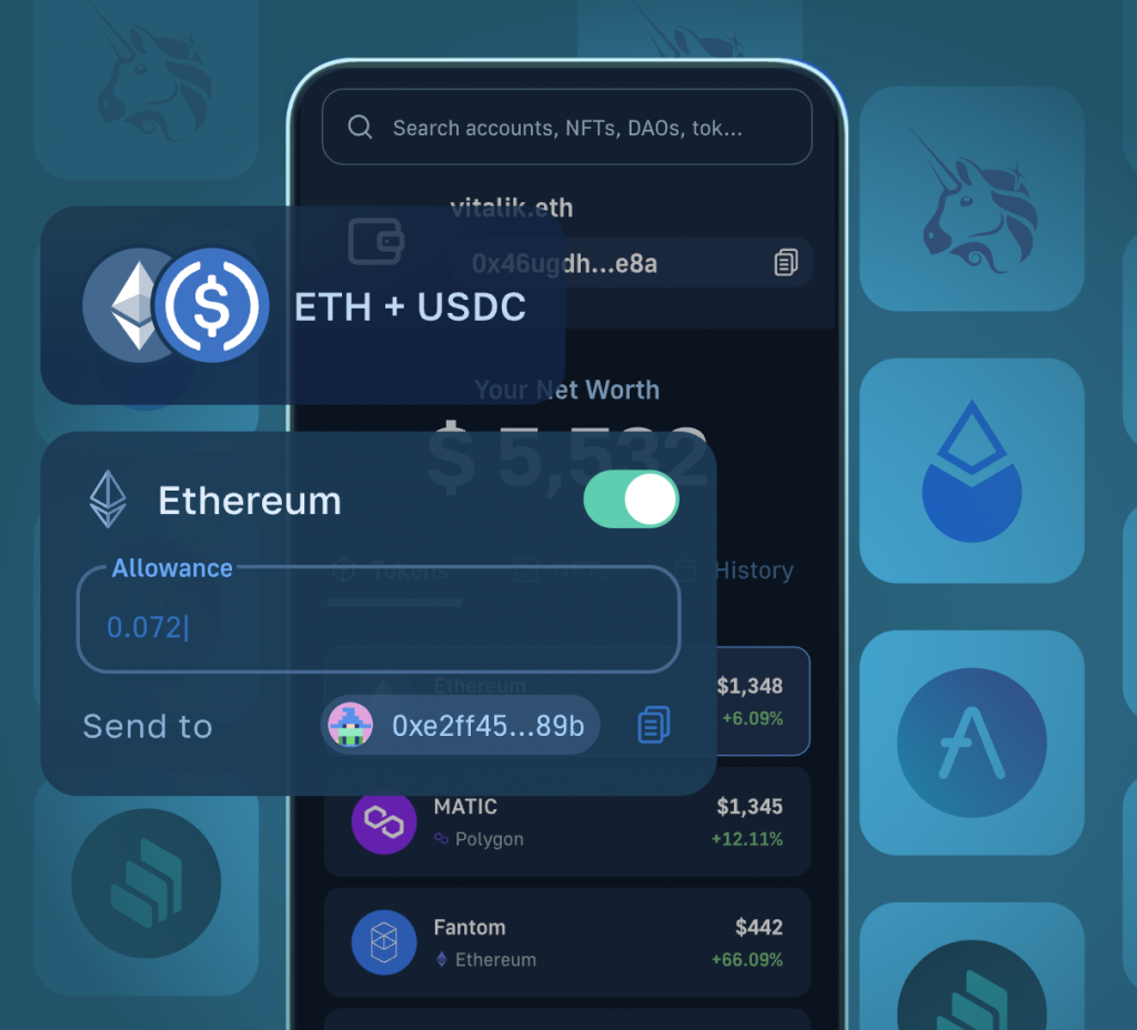 cross-chain dapp user interface