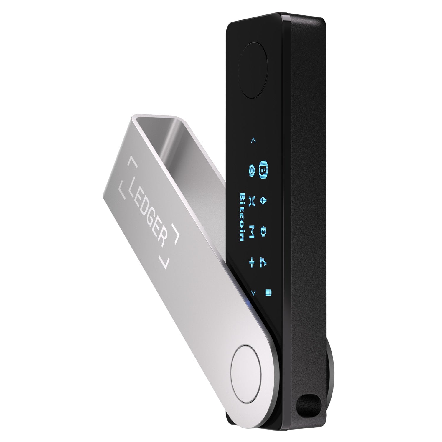 Ledger Nano X hardware wallet with USDC
