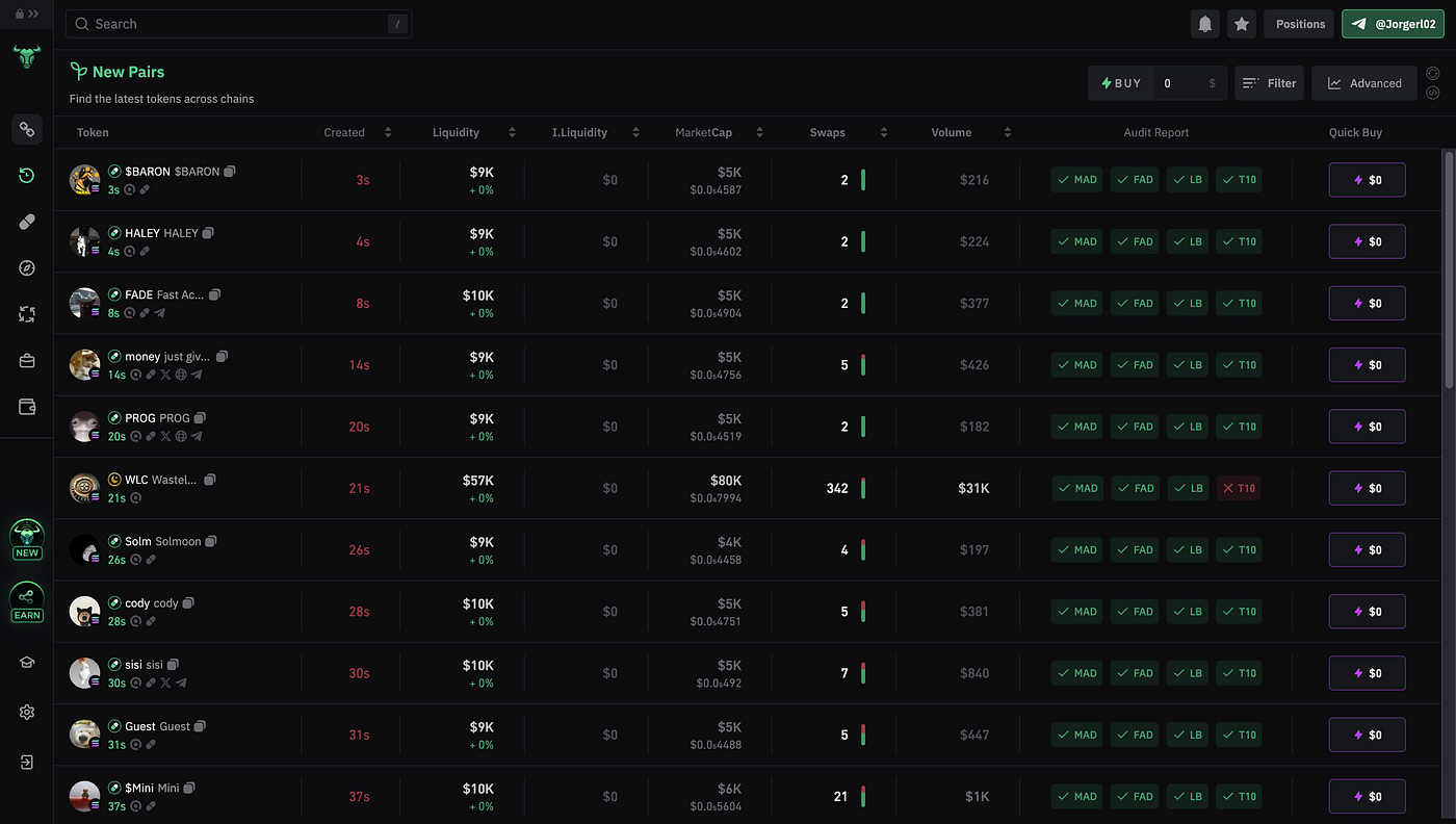 Solscan transaction history bot sniping