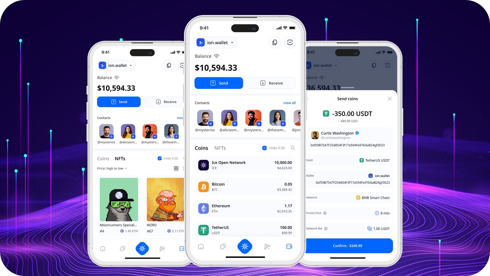 Unified wallet NFT management feature
