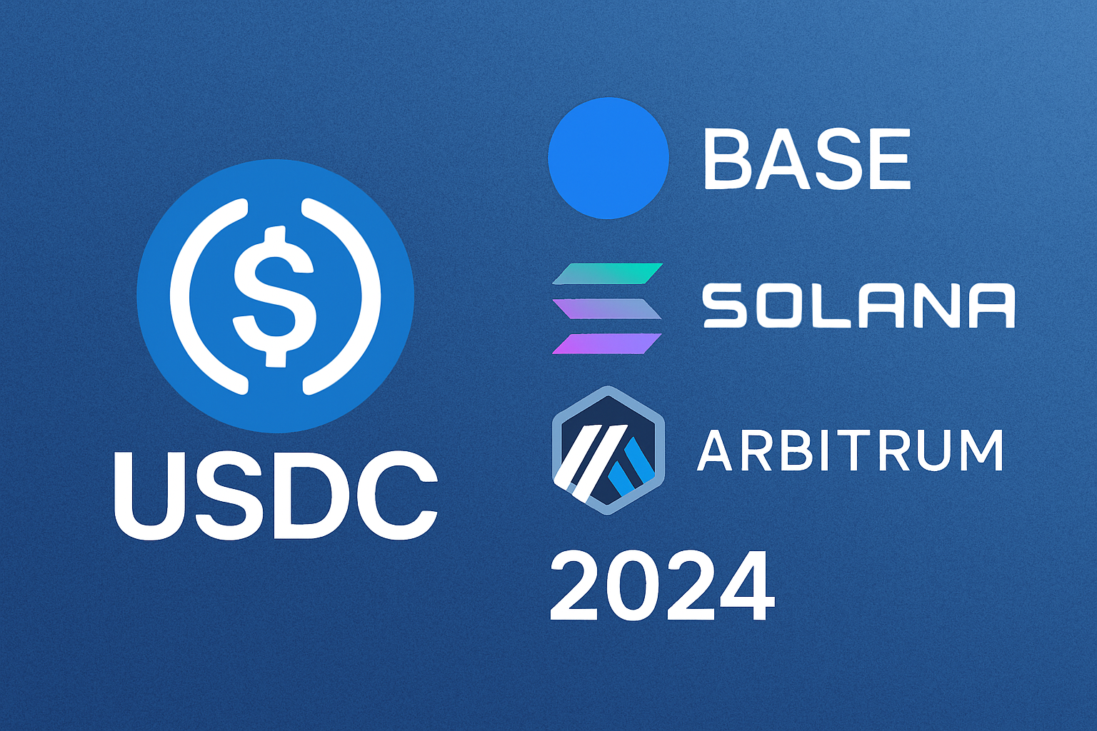 USDC Base Solana Arbitrum 2024