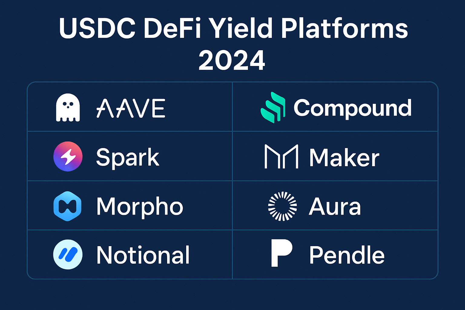 USDC DeFi yield platforms 2024