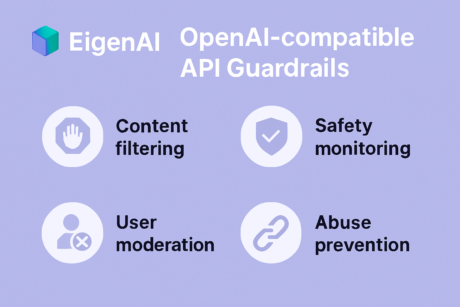 EigenAI OpenAI-compatible API guardrails