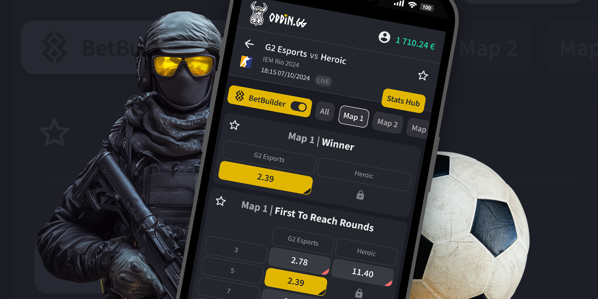 EsportsBet.io esports betting interface