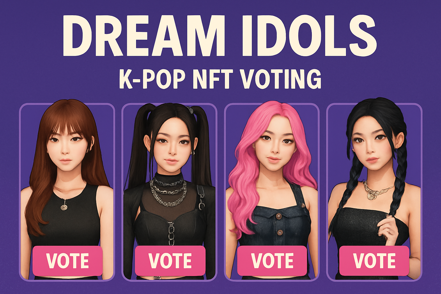 Dream Idols K-Pop NFT voting