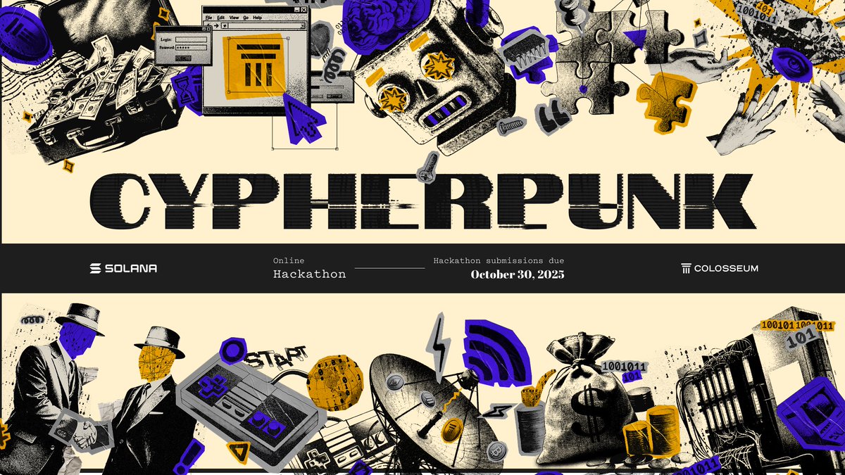 Colosseum Cypherpunk Hackathon 2025 official website screenshot