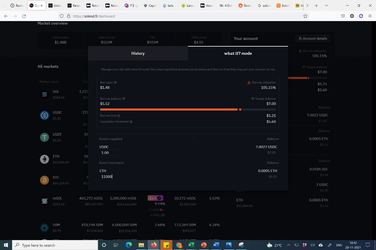 Solend Solana lending platform UI