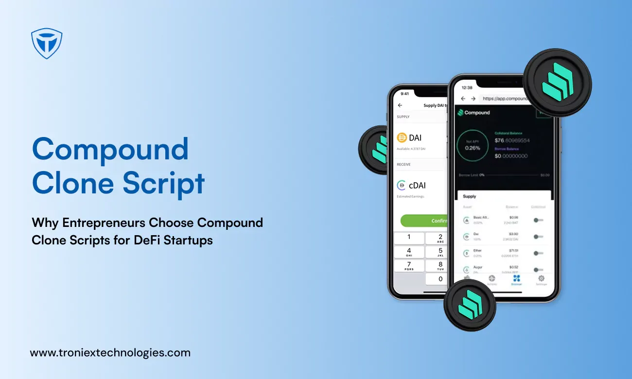 Compound protocol Base blockchain UI