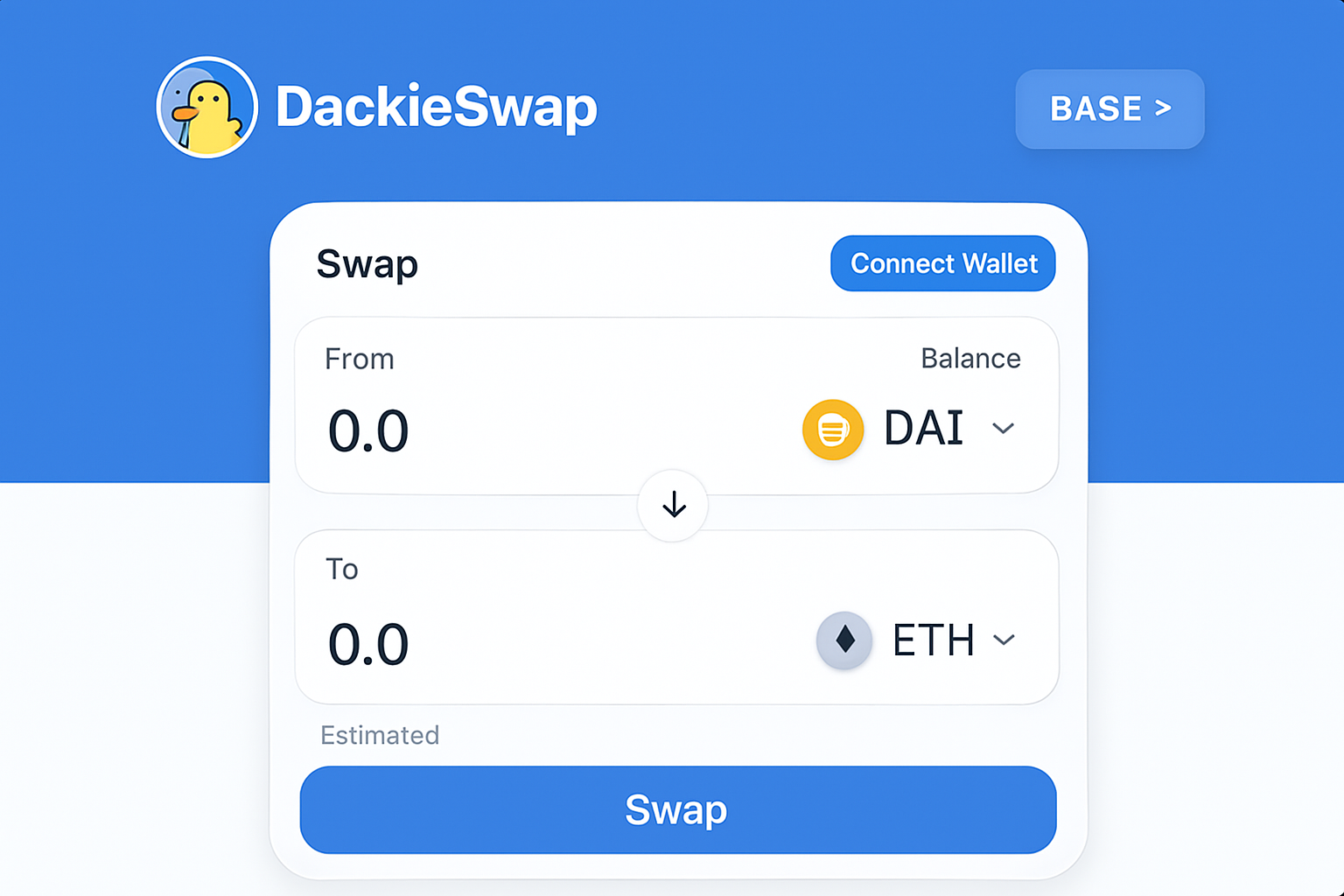DackieSwap Base blockchain interface