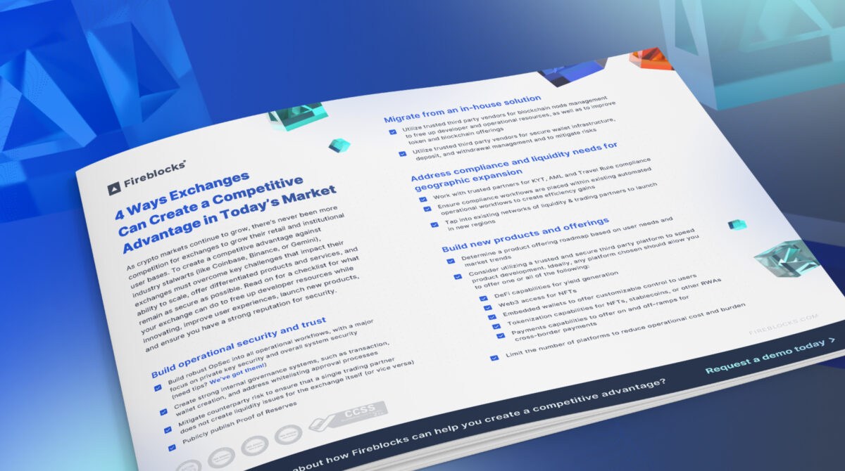 Fireblocks compliance dashboard