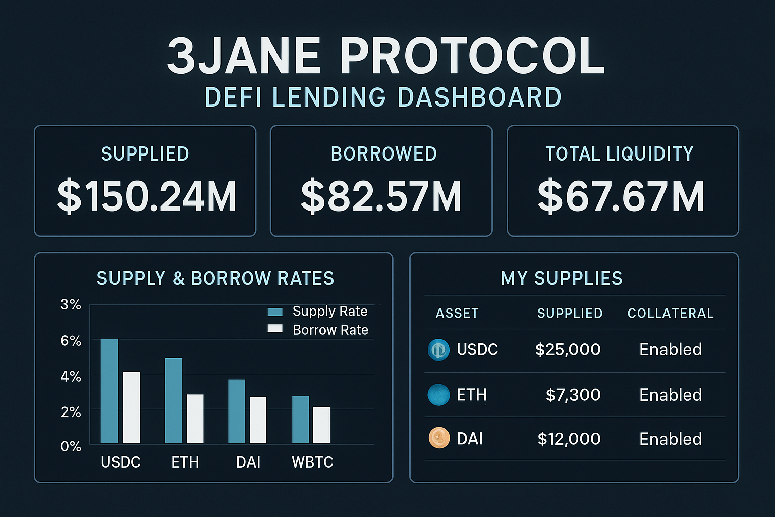 3Jane Protocol DeFi lending dashboard