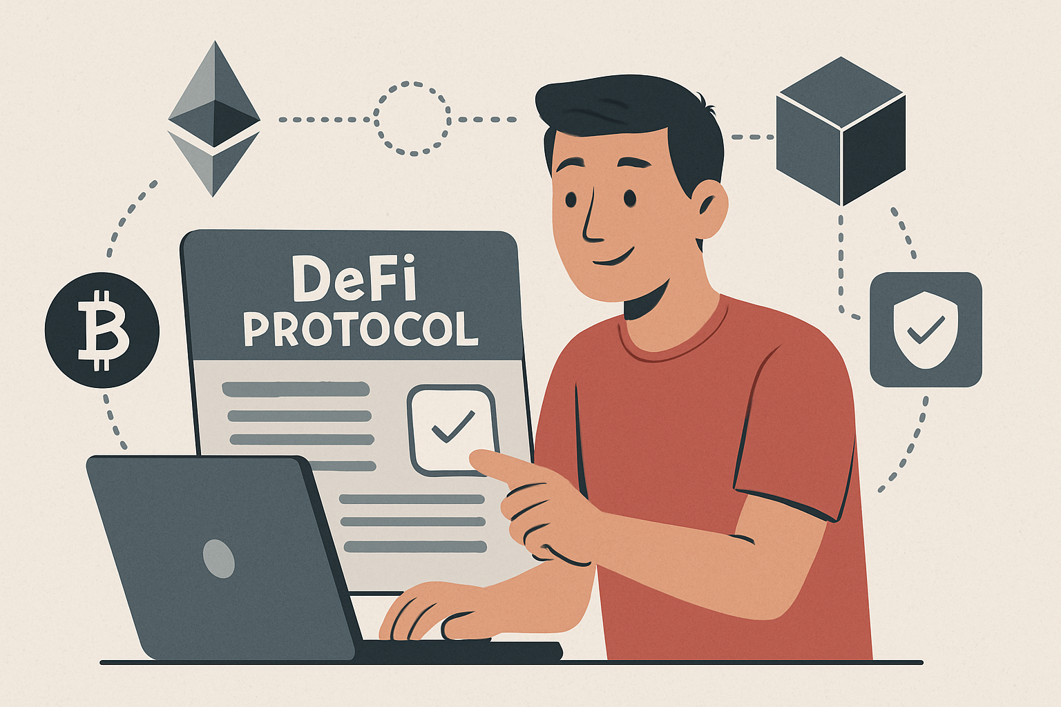 defi protocol user interaction blockchain