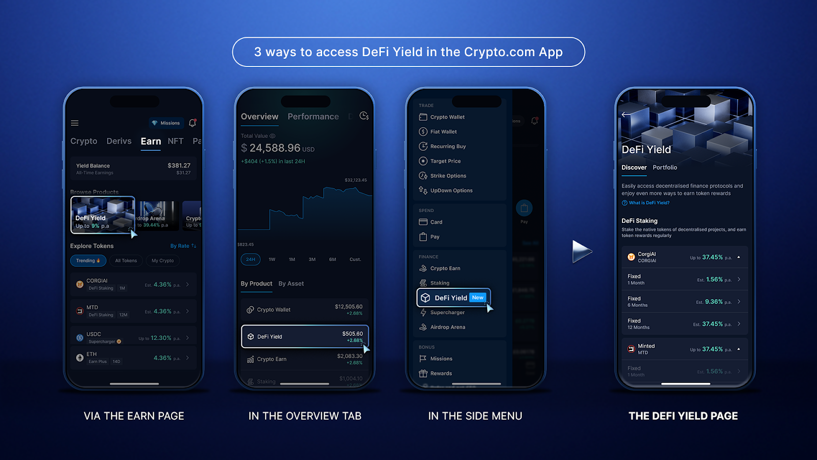 Defi App staking multiplier feature