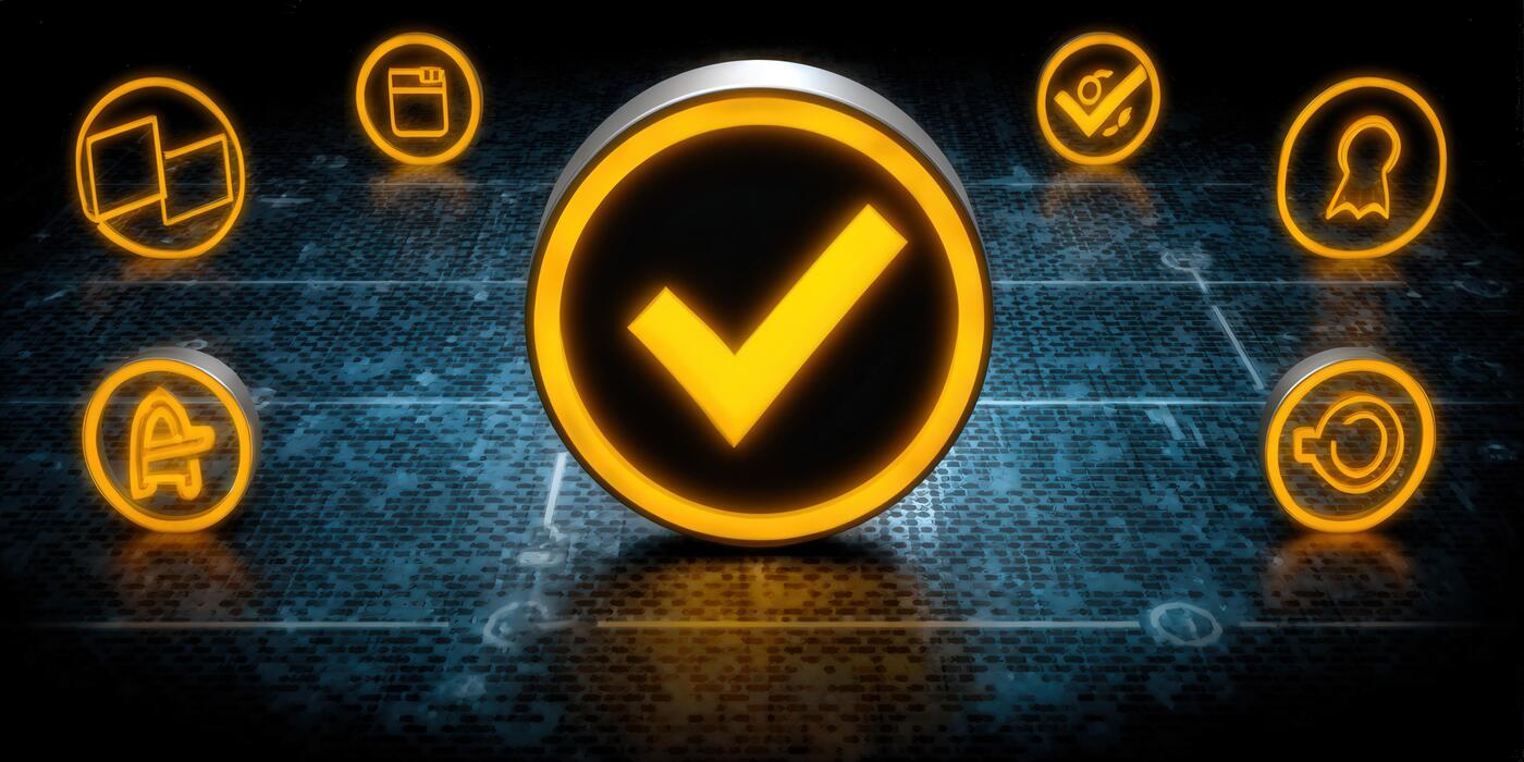 audit checkmark multi-chain icon