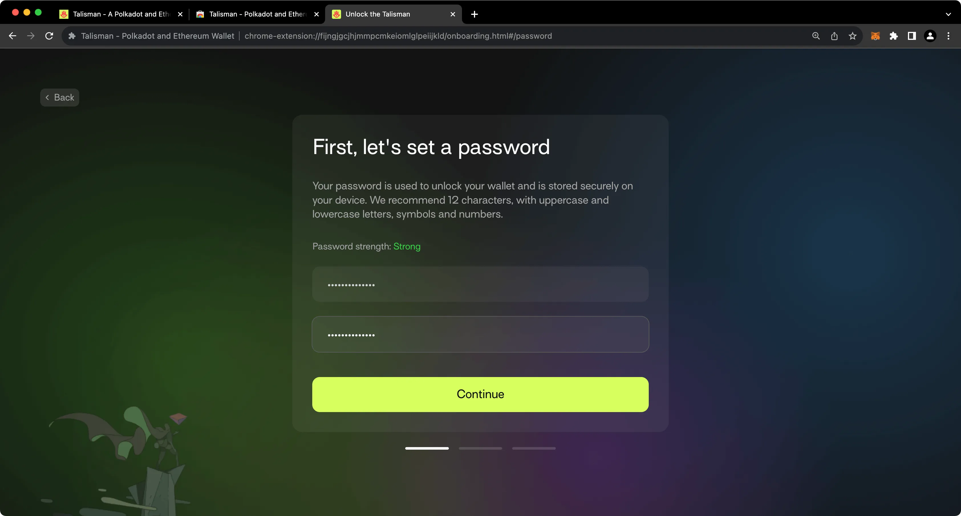 Tanssi appchain deployment templates interface