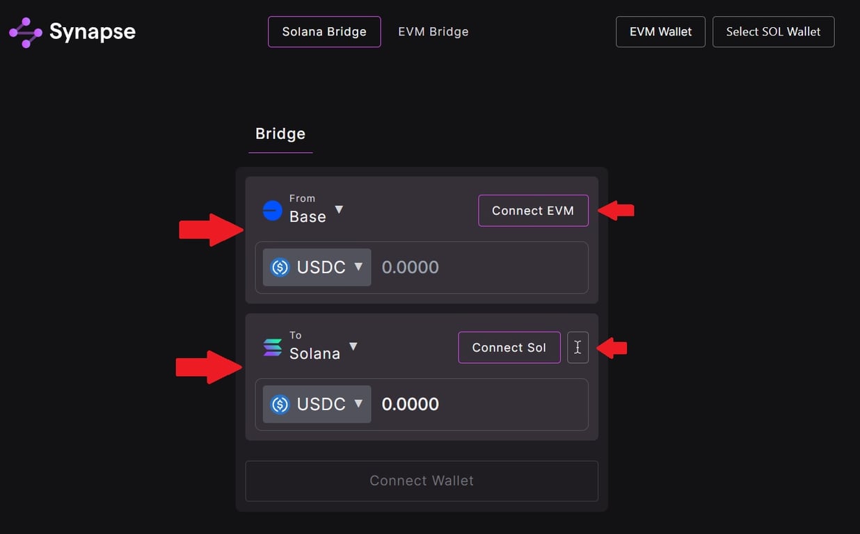 Backpack Exchange user interface displaying seamless USD to USDC conversion on Solana blockchain