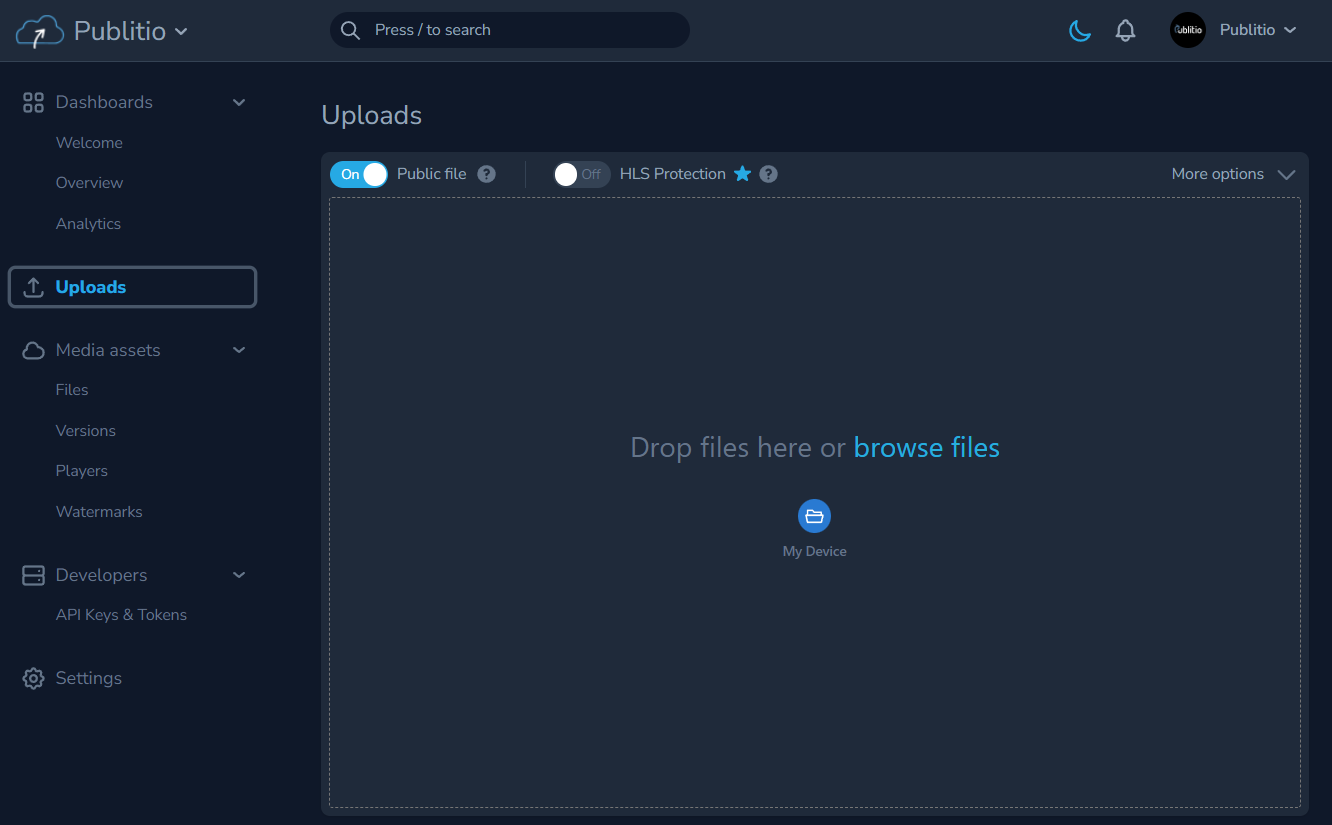 audio watermark analytics dashboard screenshot