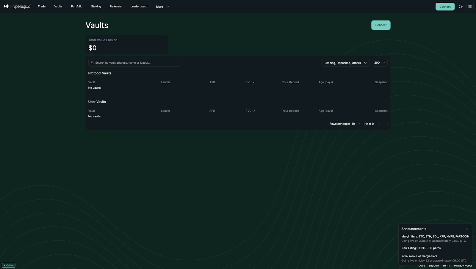 Hyperliquid referral dashboard and NFT bonus display