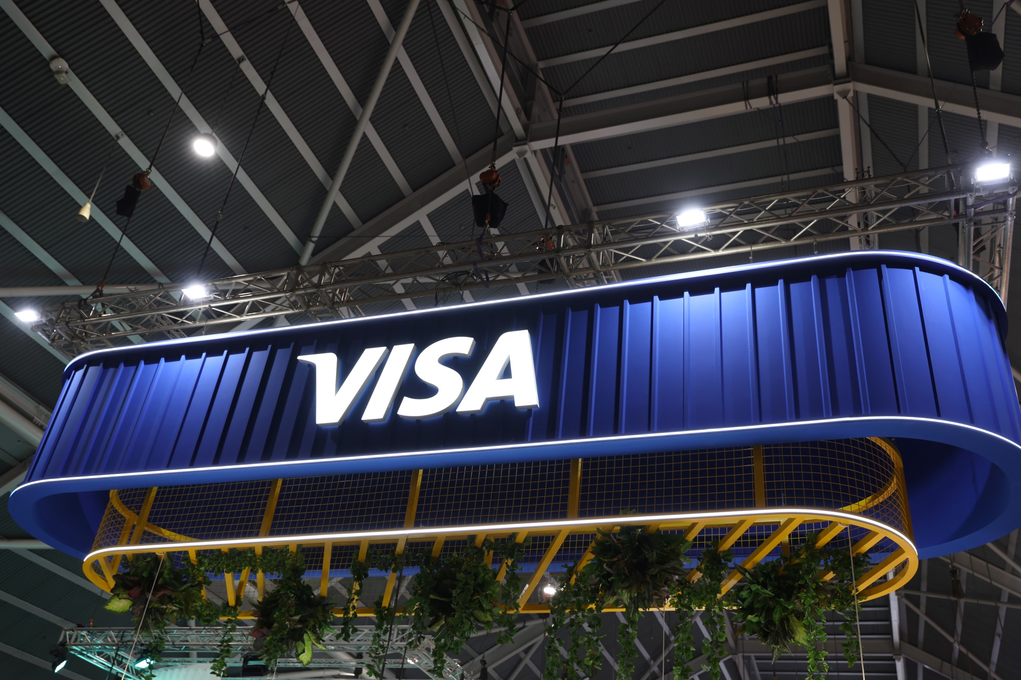 Visa Inc. logo stock chart