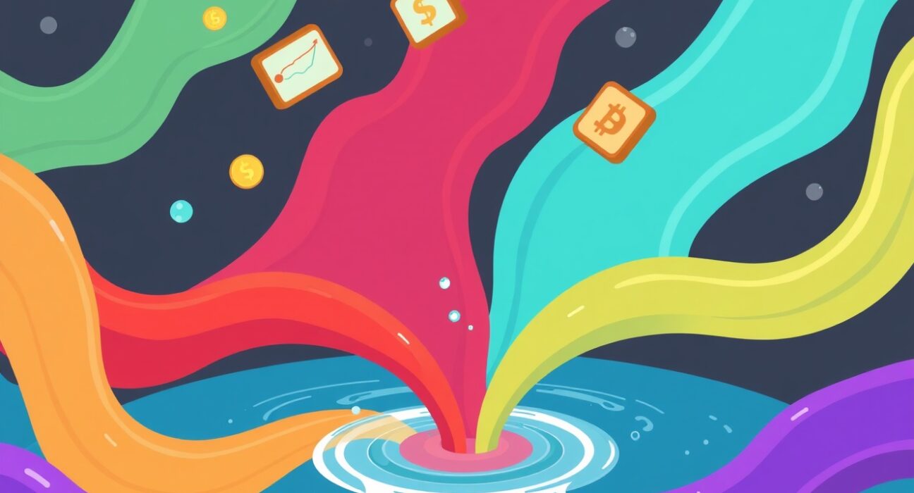 DeFi capital efficiency illustration