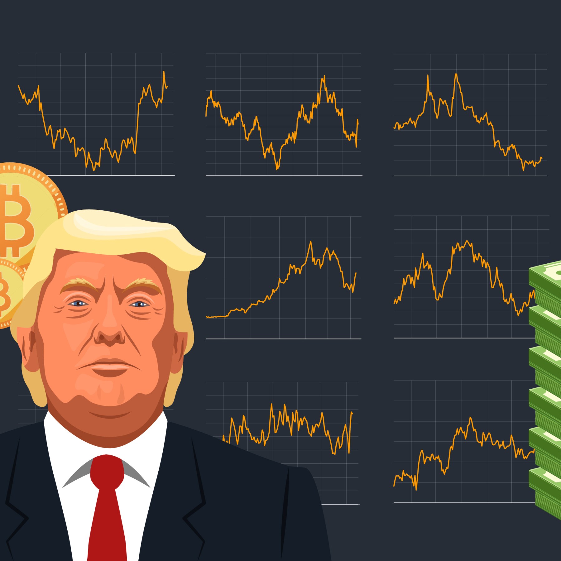 prediction market price chart after political news