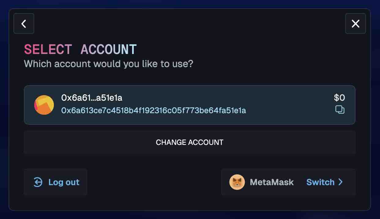 Deposit EVM token MetaMask mobile
