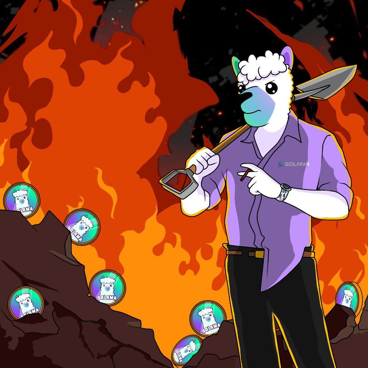 Solama Solana meme coin logo