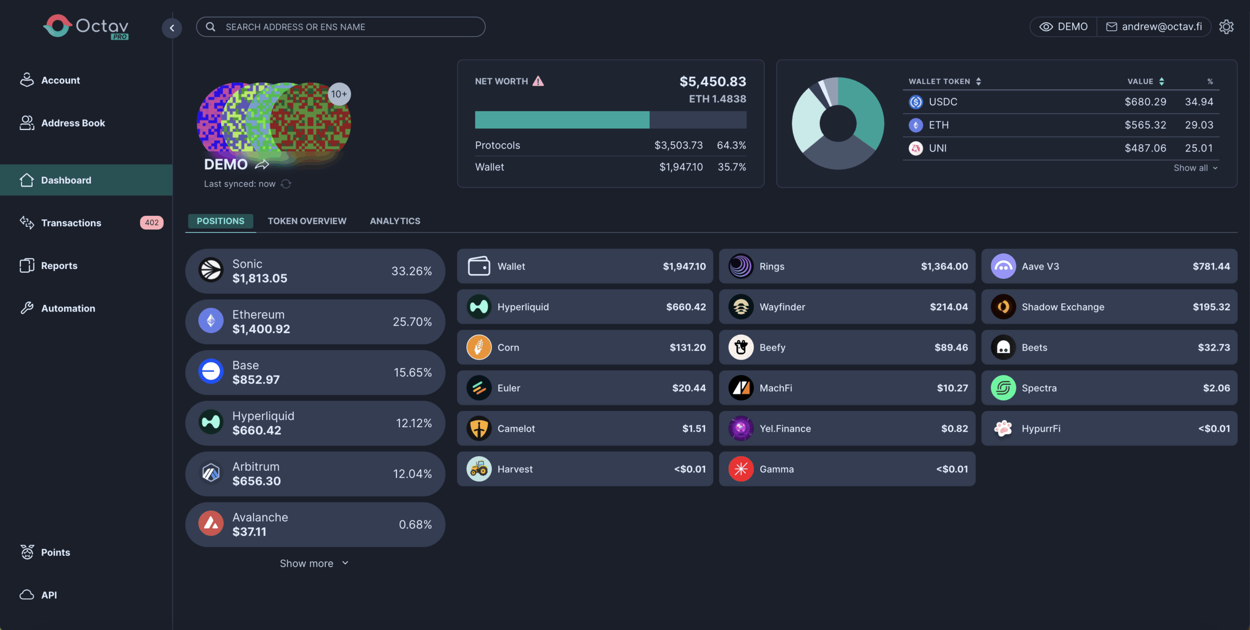 crypto tax tracking software dashboard
